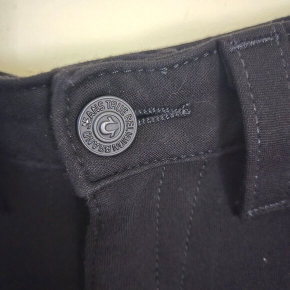 True Religion Stella Black Low Rise Stretch Skinny Pants Size 28 - Picture 3 of 7